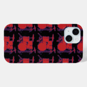 rode slagtrommels Case-Mate iPhone case (Achterkant (horizontaal))