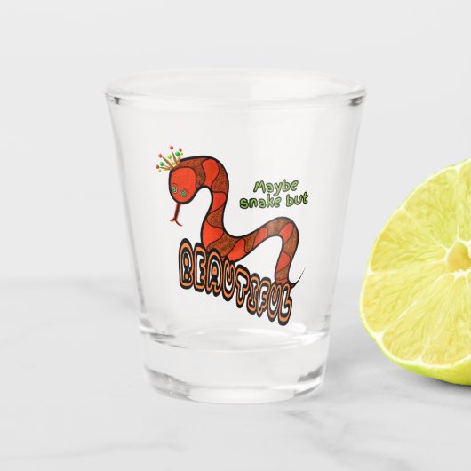 Rode slang shot glas (Voorkant)