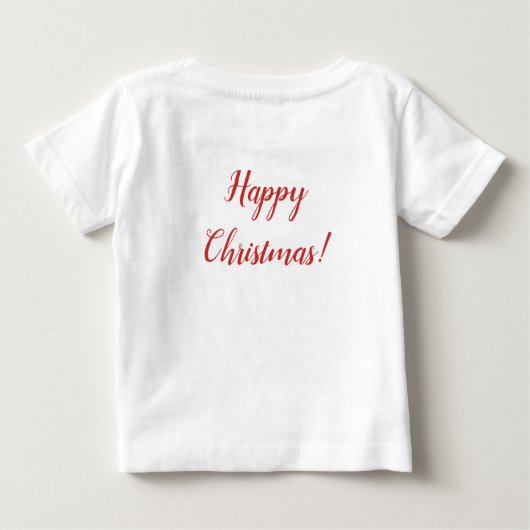 Rode slee Schattigee grillige unieke moderne kerst (Achterkant)