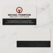 Rode Sleutel Icoon Visitekaartje (Voorkant / Achterkant)