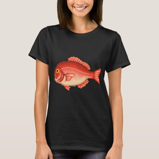 Rode snapper t-shirt (Voorkant)