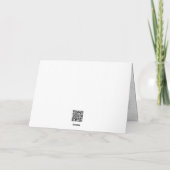 Rode sneeuw op witte canvas ontwerp kerst Kaart (Achterkant)