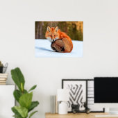 Rode sneeuw | Yukon Poster (Thuiskantoor)