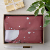 Rode Sneeuwman Snowy Kerstvakantie Tissuepapier (Geschenk)