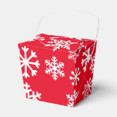 Rode Sneeuwvlok Cookie Kerstdoos Bedankdoosjes (Voorkant Zijde)