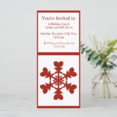 Rode sneeuwvlokken (Staand voorkant)