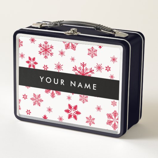 Rode sneeuwvlokken, Jouw naam, Personaliseren (Voorkant)