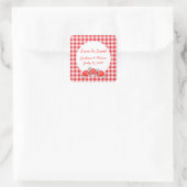 Rode Snoepjes Snoep Buffet Sticker (Tas)