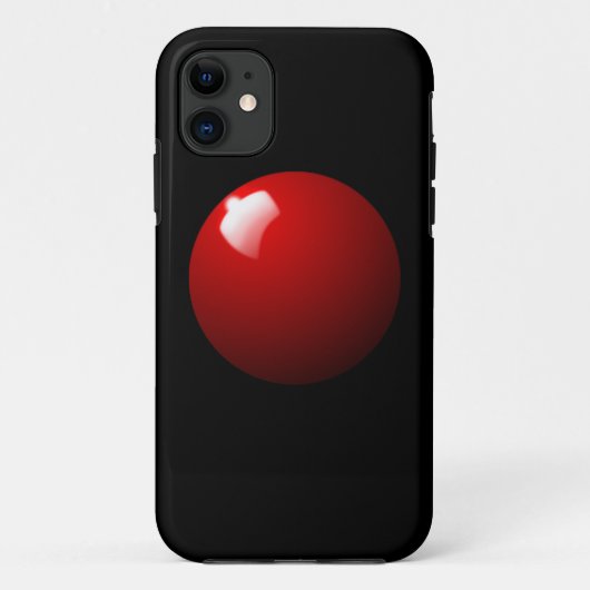 Rode Snooker Bal Tafel Sport Case-Mate iPhone Case (Achterkant)