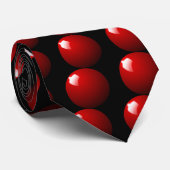 Rode Snooker Bal Tafel Sport Stropdas (Opgerold)