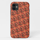 Rode sovjethamer en sikkelvormige telefooncel Case-Mate iPhone case (Achterkant)