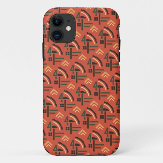 Rode sovjethamer en sikkelvormige telefooncel Case-Mate iPhone case (Achterkant)