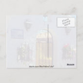 Rode Spaanse deur, Marbella-bloemen Briefkaart (Achterkant)
