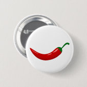 Rode Spaanse peper Ronde Button 5,7 Cm (Voorkant /achterkant)
