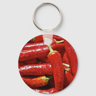 Rode Spaanse peper Sleutelhanger