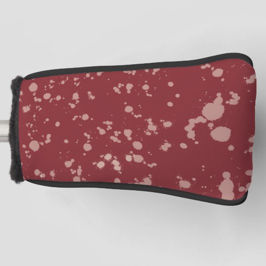 Rode Spatten Golfheadcover (Voorkant)