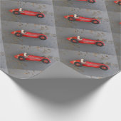 Rode  speelgoed cadeaupapier (Hoek)