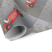 Rode  speelgoed cadeaupapier (Rol Hoek)