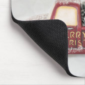 Rode Speelgoed met kerstboom Muismat (Hoek)