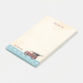  Rode Speelgoed met kerstboom Post-it® Notes (Schuin)