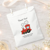 Rode speelgoed train jongens baby shower party gun bedankzakje (Geknipt)