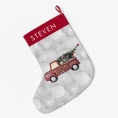  Rode Speelgoed Truck Grote Kerstsok (Achterkant (Hangend))