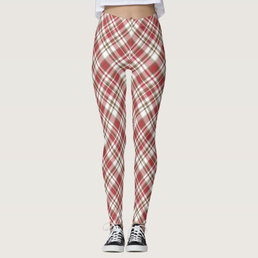 Rode speldenvrouwen Leggings (Voorkant)
