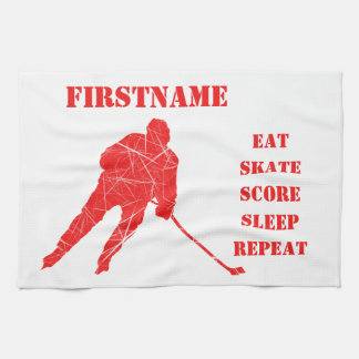 Rode speler - IJshockey schaats handdoek