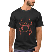Rode Spider Grafische T-shirt voor Yoga Liefhebber
