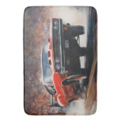 Rode  Spierwagen Badmat (Voorkant Verticaal)