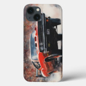 Rode  Spierwagen Case-Mate iPhone Case (Achterkant)