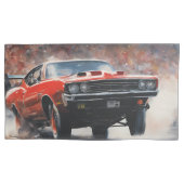 Rode  Spierwagen Kussensloop (Voorkant-Links)