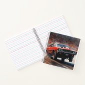 Rode  Spierwagen Notitieboek (Binnen)