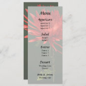 Rode Spin Mum Menu (Voorkant / Achterkant)