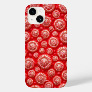 Rode Spiraalpatroon iPhone Hoesje Krachtig Ontwerp