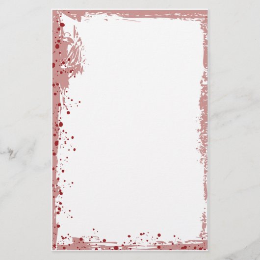 rode splat briefpapier (Voorkant)