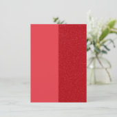 Rode Split-Panel Glitter Thank-You Kaart – Aanpass (Staand voorkant)