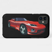 Rode sportauto Case-Mate iPhone case (Achterkant (horizontaal))