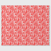 Rode Spray Cadeaupapier (Vlak)