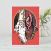 Rode St. Nicolaas Krampus (Staand voorkant)