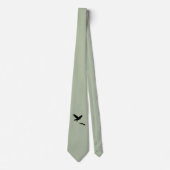 Rode staart op eekhoornsilouette stropdas (Voorkant)