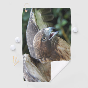 Rode-staartHawk Raptor Foto Golfhanddoek