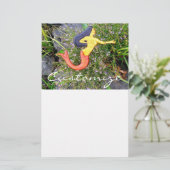 rode staartzeemeermin briefpapier (Staand voorkant)