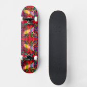 Rode staggerband skateboard (Voorkant)