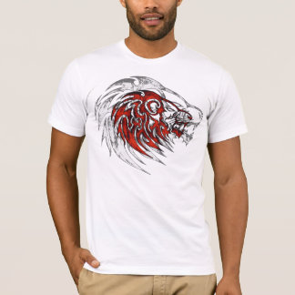 Rode stam leeuwhoofd. t-shirt