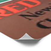 Rode Star-lijntitanische reclame Poster (Hoek)