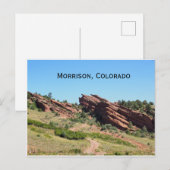 rode stenen in Morrison, Colorado Briefkaart (Voorkant / Achterkant)