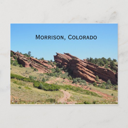rode stenen in Morrison, Colorado Briefkaart (Voorkant)