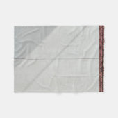 Rode stenen steen fleece deken (Voorkant (Horizontaal))