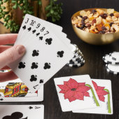 Rode Ster Bloem Pokerkaarten (Insitu)